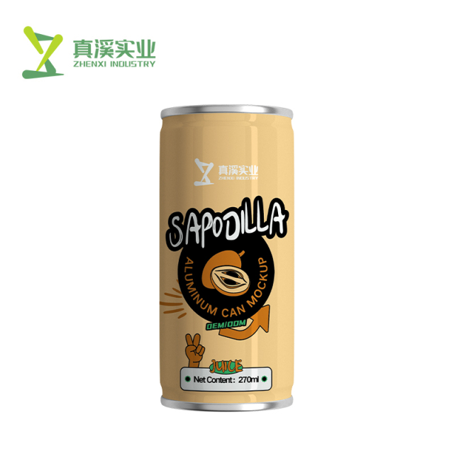 270ML ZhenXi Organic 100% Sapodilla Juice With Pulp Wholesale | Sleek Can