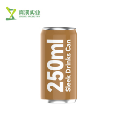 250ml Sleek Aluminum Cans Manufacturer | Custom Printed Beverage Cans Wholesale