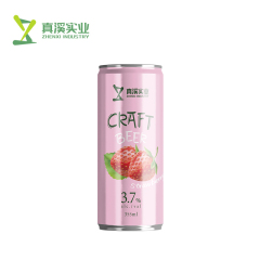 355ml Strawberry Craft Beer | Custom Fruit Beer OEM Manufacturer