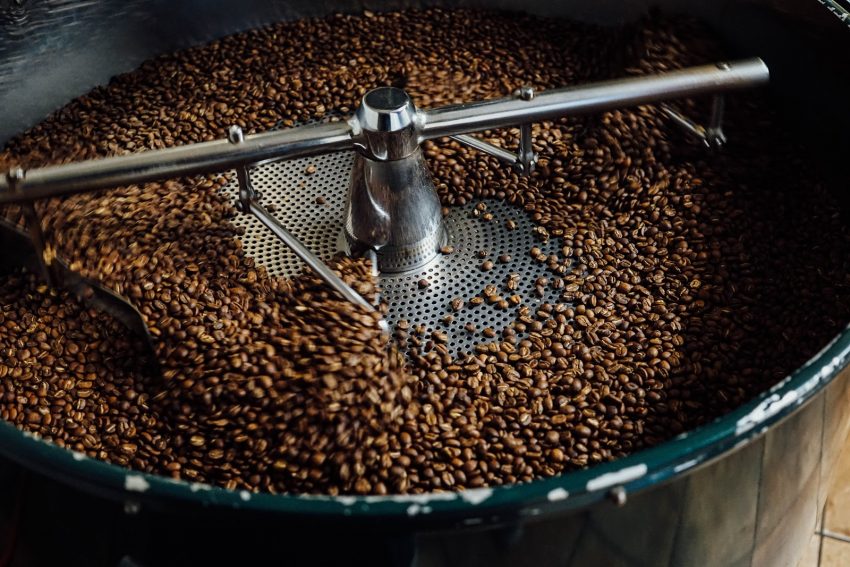 roasting coffee beans