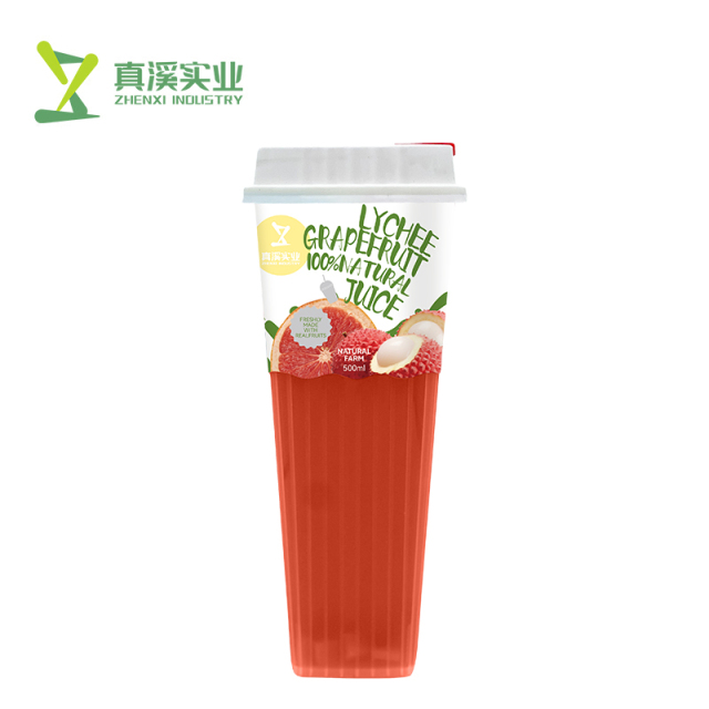ZhenXi 100% Natural Bayberry Strawberry & Blueberry Fruit Juice With Jelly | Cup, 550Ml