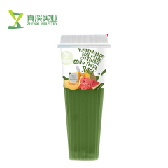 ZhenXi 100% Natural Watermelon Cantaloupe & Rose Honeydew Melon Fruit Juice With Jelly | Cup, 550Ml