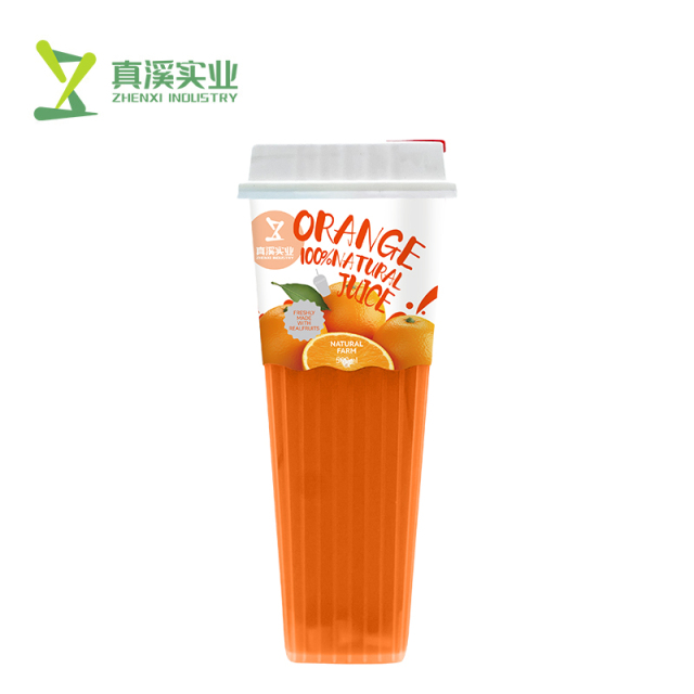 ZhenXi 100% Natural Watermelon Cantaloupe & Rose Honeydew Melon Fruit Juice With Jelly | Cup, 550Ml