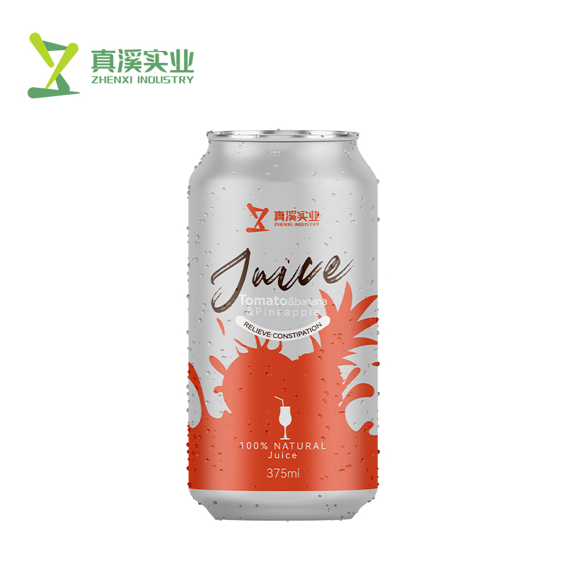 ZhenXi 375ml Canned Aloe Vera Apple & Carrot Juice For Suppress Obesity
