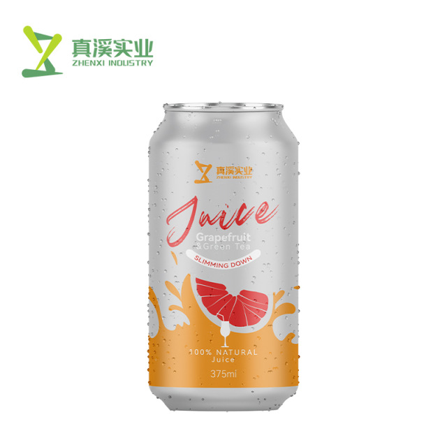 ZhenXi 375ml Canned Aloe Vera Apple & Carrot Juice For Suppress Obesity