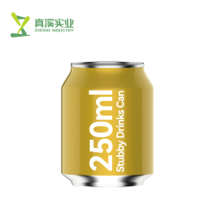 ZhenXi Stubby Printable 250ml Aluminum Beverage Cans Wholesale