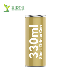 Sleek 330ml Aluminum Beverage Cans | Custom Printed Wholesale