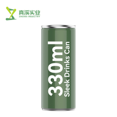 Sleek 330ml Aluminum Beverage Cans | Custom Printed Wholesale