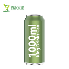 ZhenXi Printable 1000ml King Aluminum Beverage Cans Wholesale