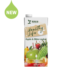 ZhenXi Apple & Bitter Melon Mixed Fruit and Vegetable Juice | Carton, 200Ml