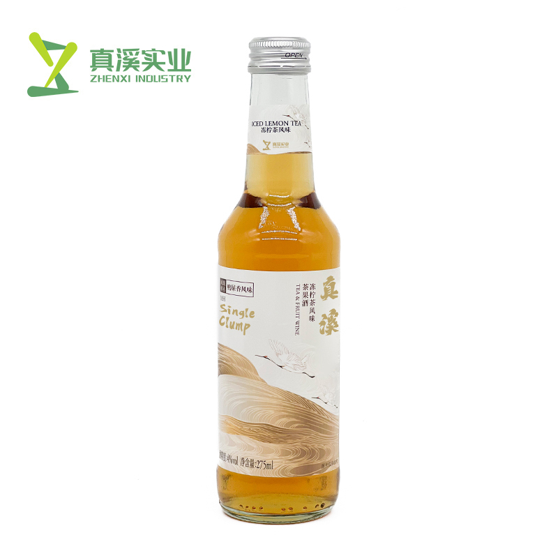 ZhenXi 275ml Iced Lemon Tea Flavored Tea & Fruit Wine | Glass Bottle