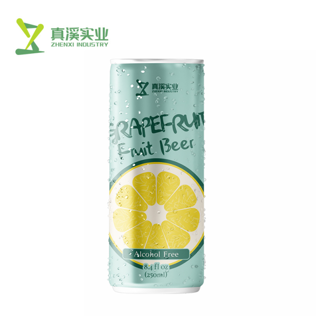 ZhenXi 250ml Grapefruit Flavored Non-Alcoholic Craft Fruit Beer