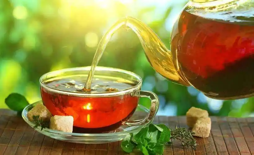 black tea drink