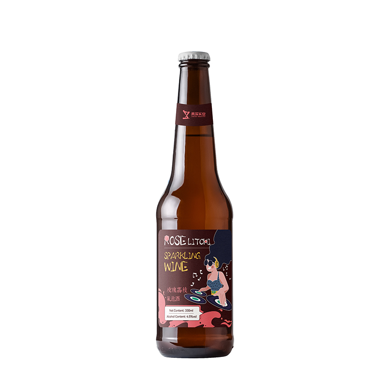 ZhenXi 330ML Rose & Lychee Flavor Sparkling Wine-Hard Seltzer