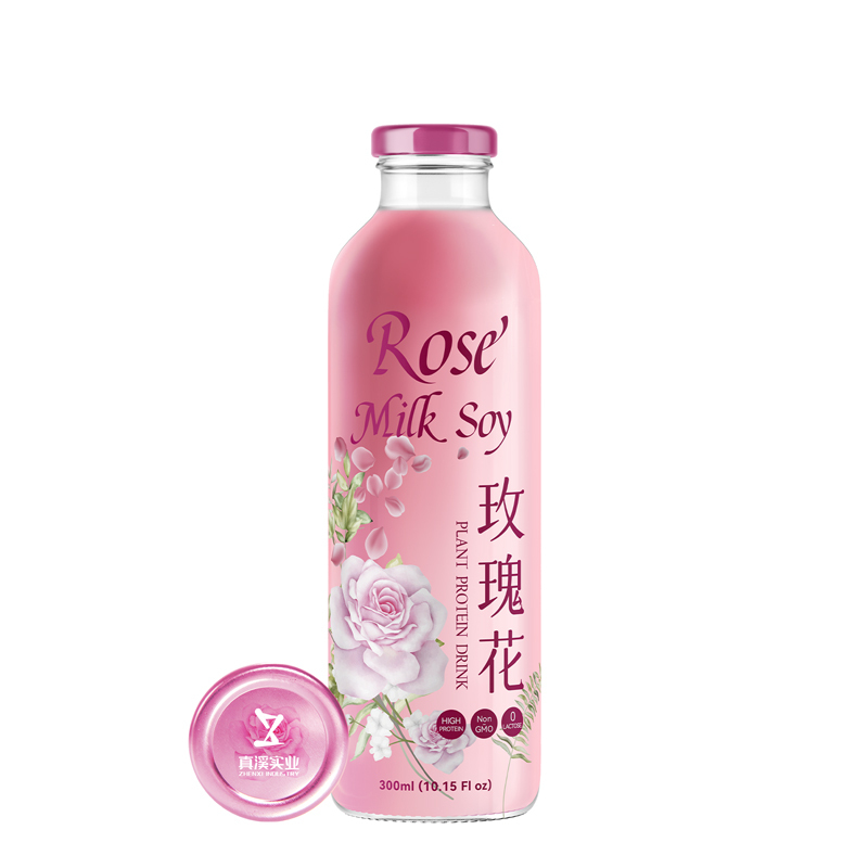300ml Rose Soy Milk | Flavored Plant-Based Milk OEM
