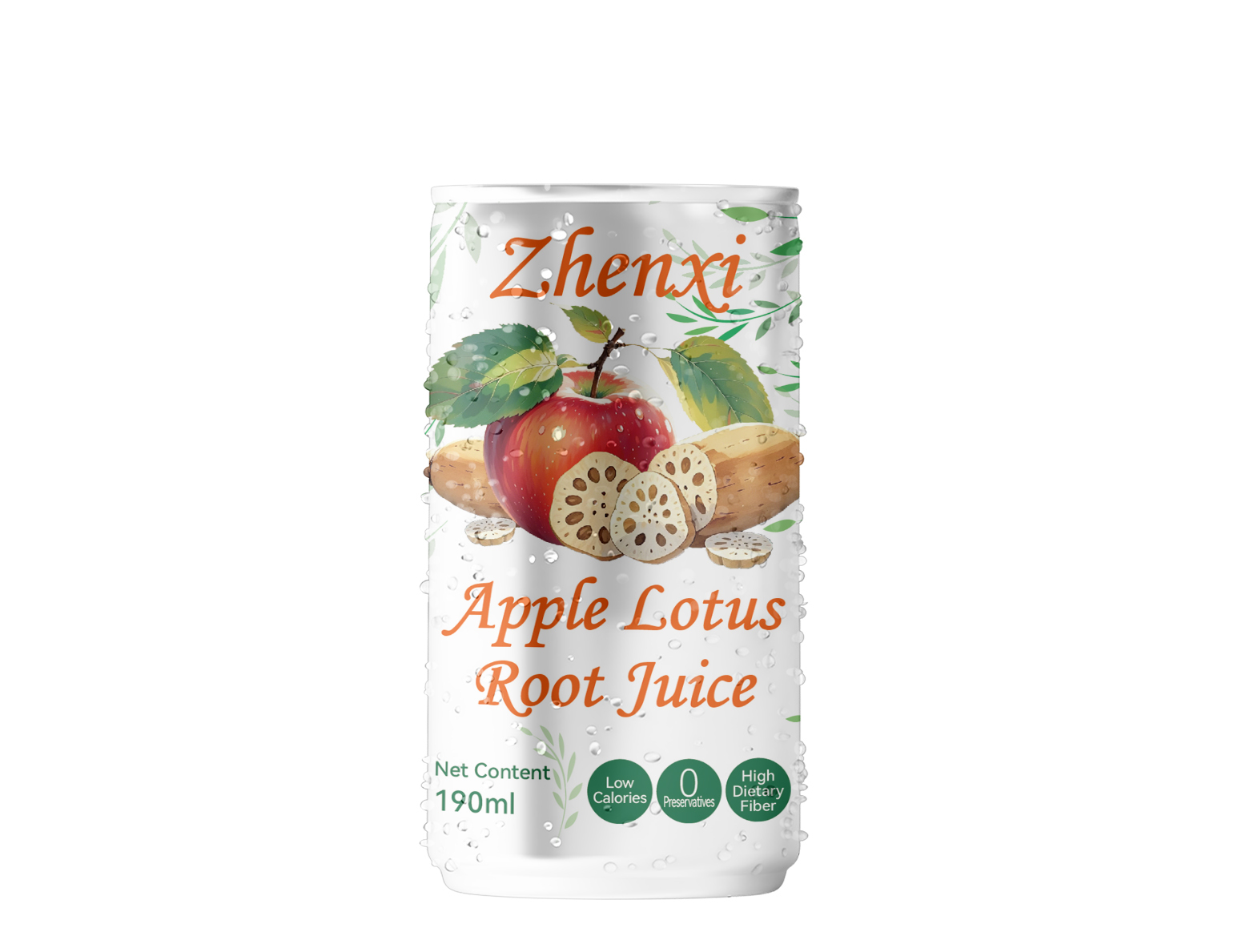 ZhenXi 190ML NFC 100% Natural Lotus Root Apple Juice