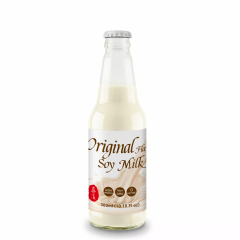 300ML ZhenXi Natural Original Soy Milk Drink Glass Bottle