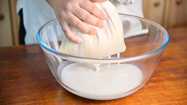 Filter the stirred oat slurry through a filter bag or filter to remove the oat residue