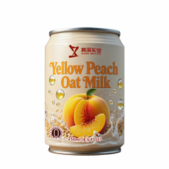 ZhenXi 250Ml (8.45 Fl oz) Canned Oat Milk Yellow Peach Flavor
