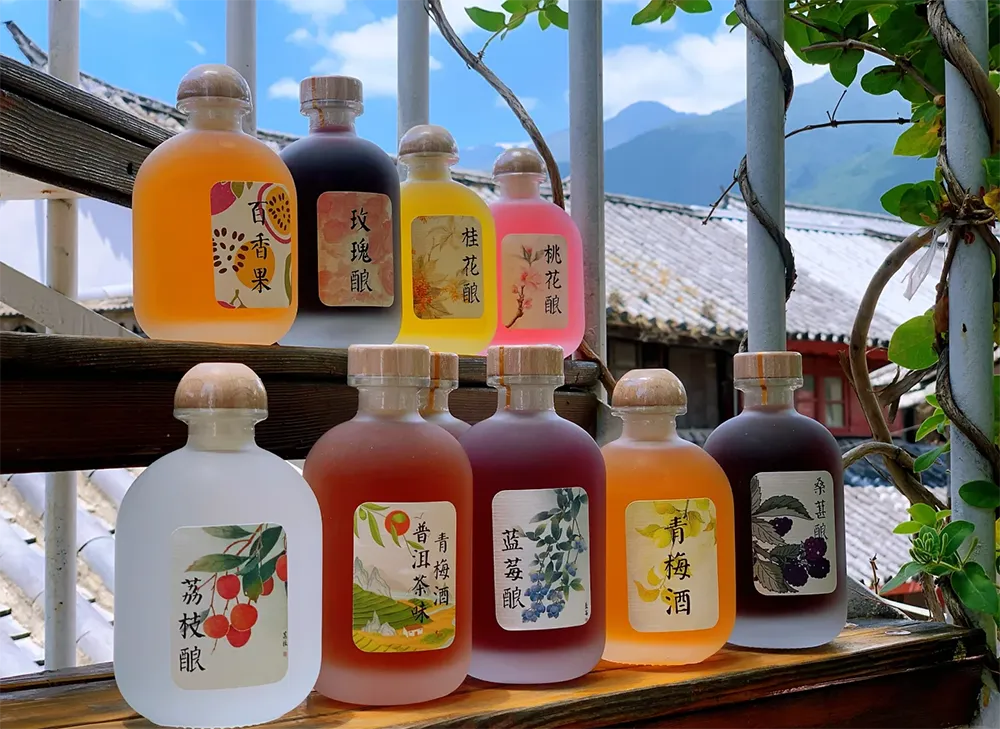 Juice tea wine