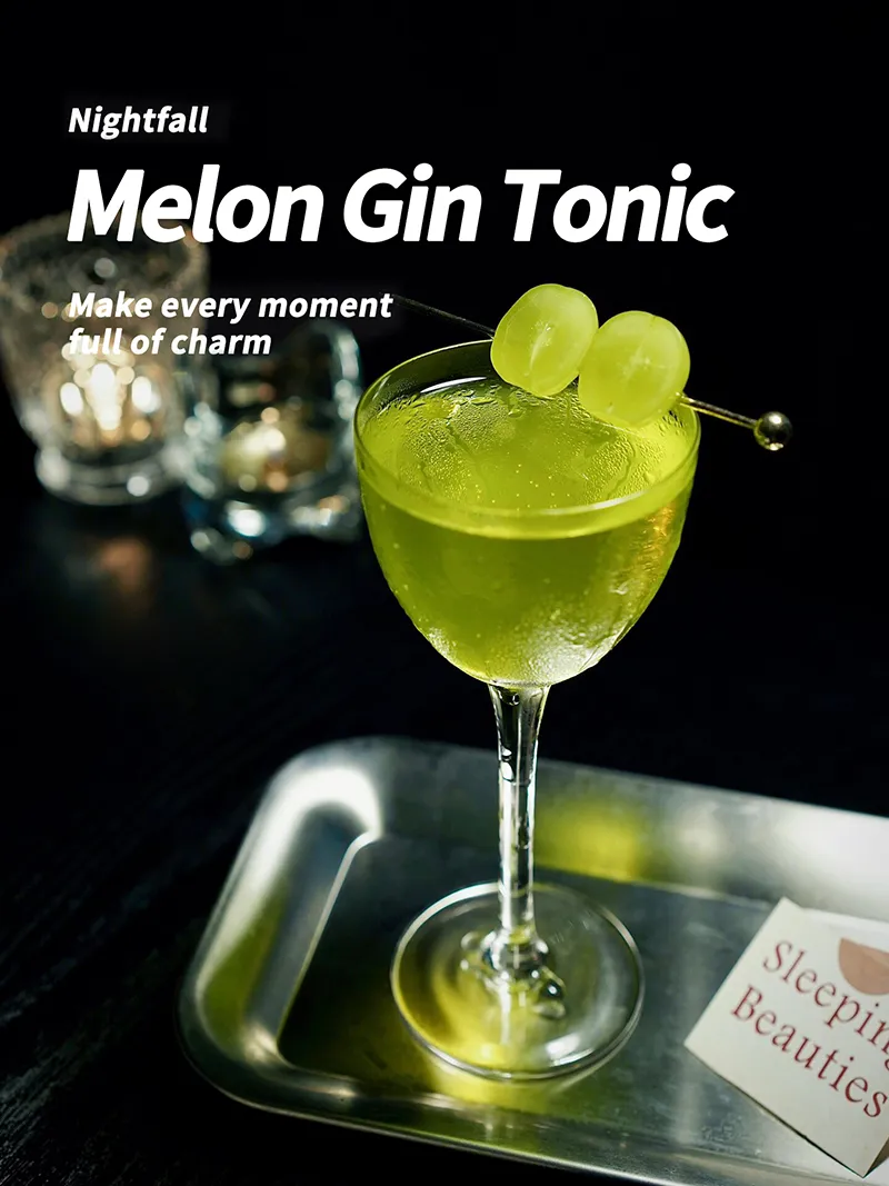Melon Gin Tonic Cocktail