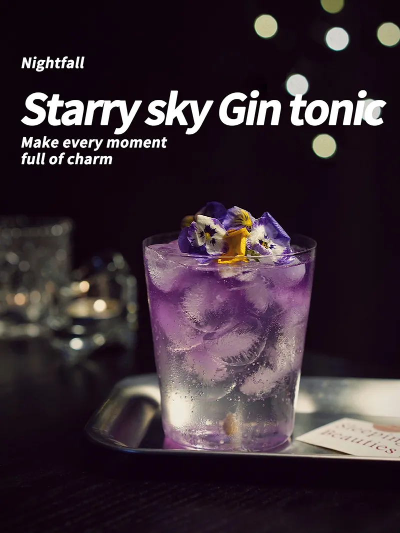Starry Sky Gin & Tonic Cocktail