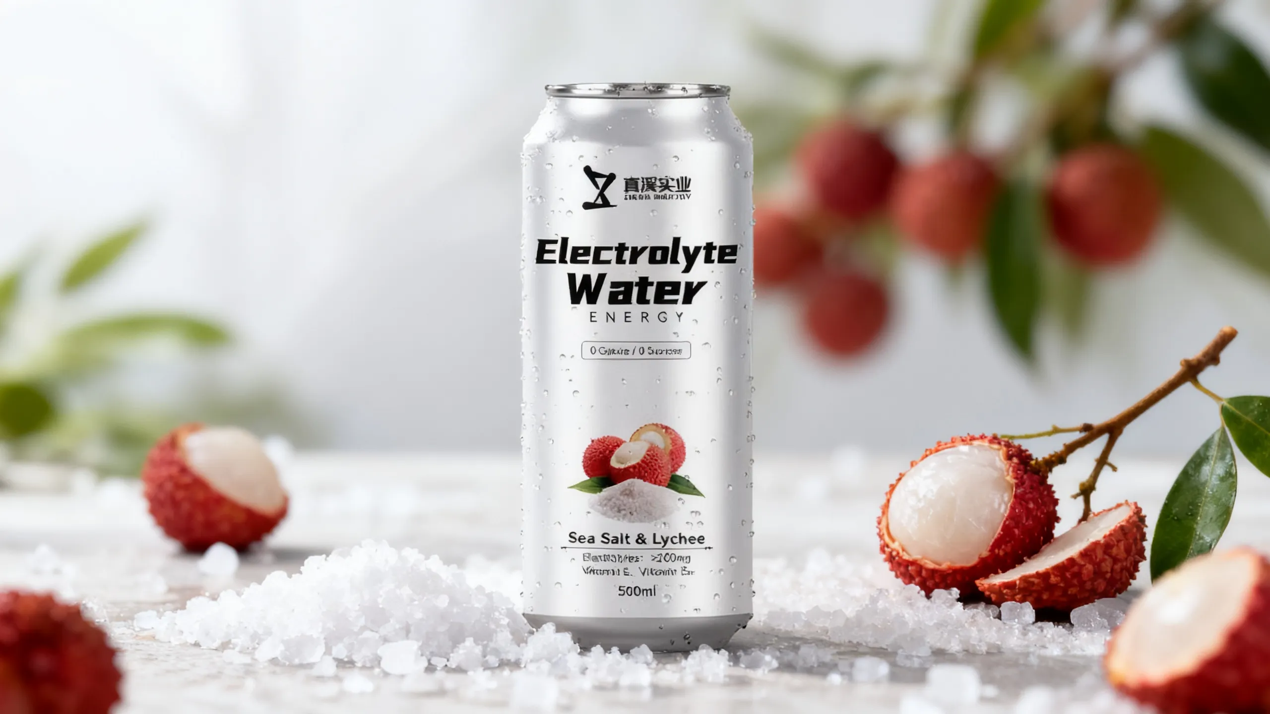 Sea Salt Lychee Flavor Canned Electrolyte Energy Drink