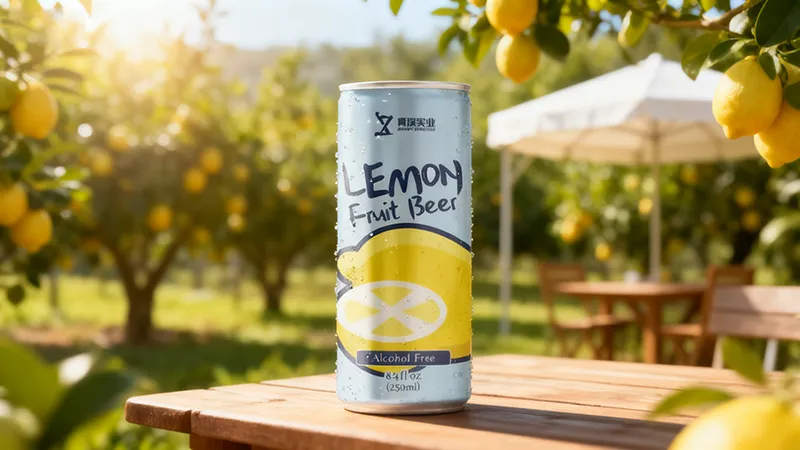 ZhenXi 250ml Lemon Flavored Non-Alcoholic Craft Fruit Beer