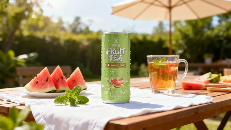 ZhenXi 240ml Cheese And Watermelon Fruit Jasmine Tea
