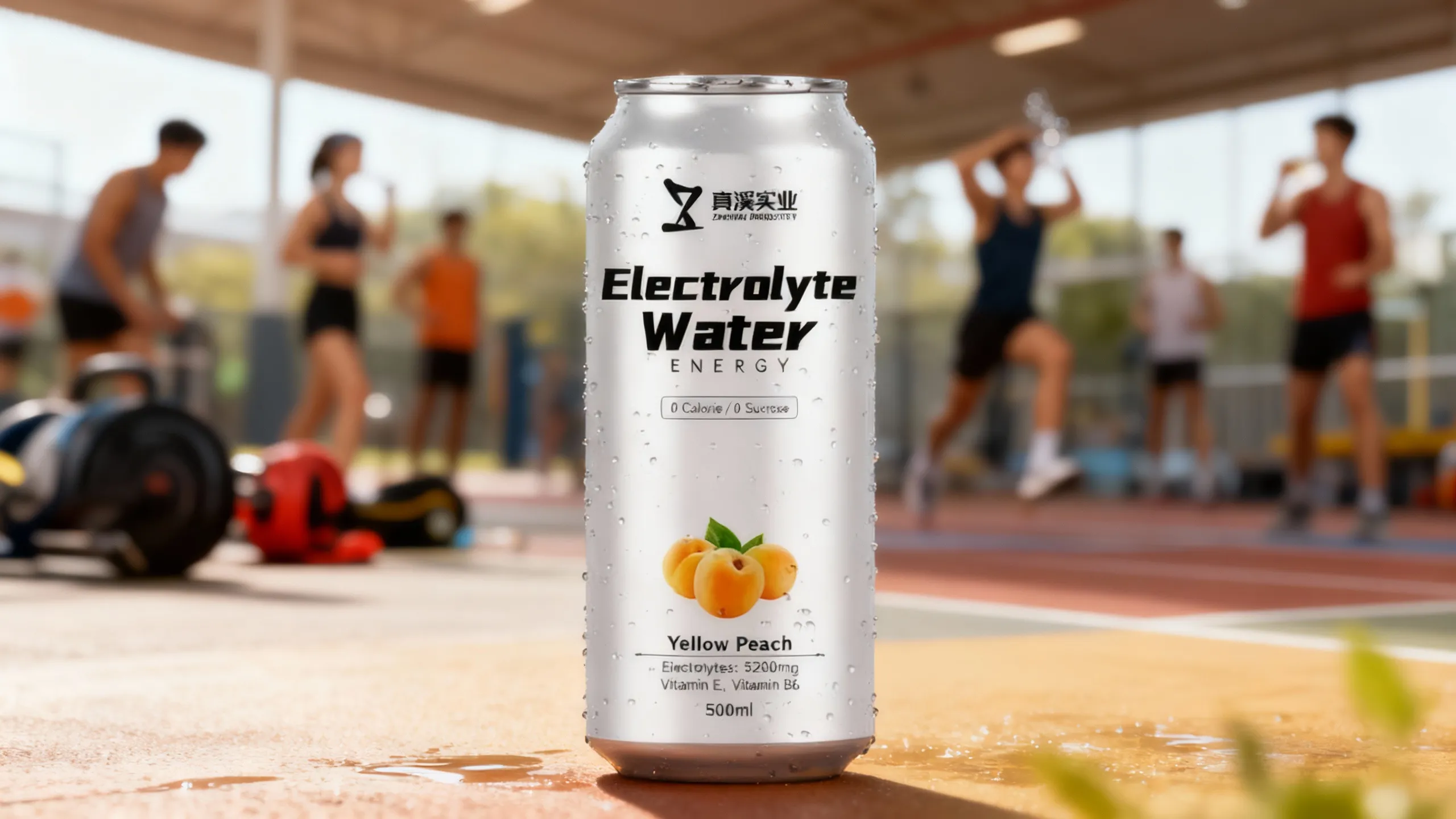 ZhenXi Extreme Weather Electrolyte Energy Drink, 500ml Yellow Peach Flavor in Military-Grade Aluminum Can