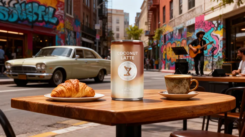 ZhenXi 200ml Canned Latte Coffee Coconut Flavor