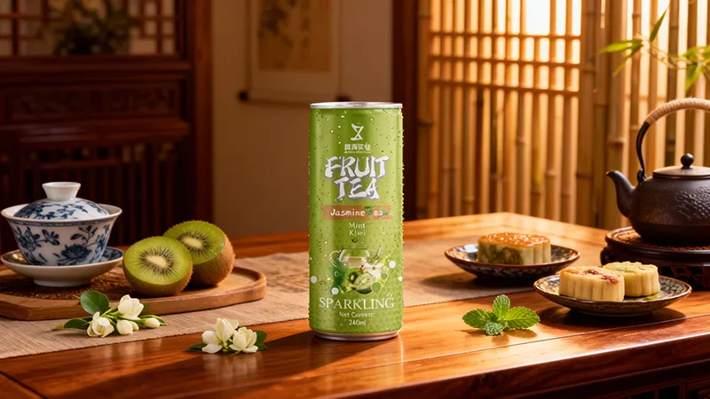 ZhenXi 240ml Mint Jasmine And Kiwi Fruit Tea