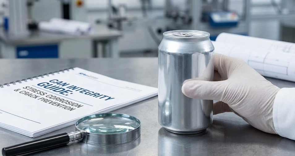 Stress corrosion (SC) in aluminum beverage cans is caused by material weaknesses, tensile stress, and harsh environments. Precise control of residual thickness can balance strength and usability.