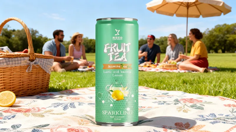 ZhenXi 320ml Premium Yakult Lemon And Jasmine Flavor Canned Fruit Tea