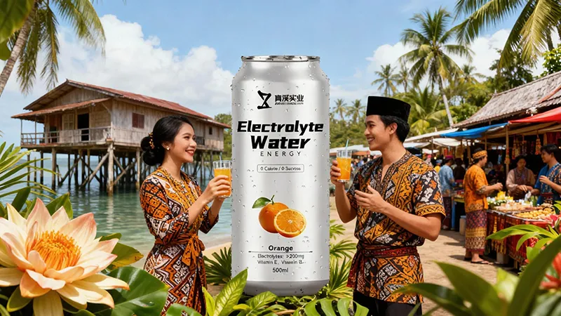 Orange Flavor Canned Electrolyte Energy Drink