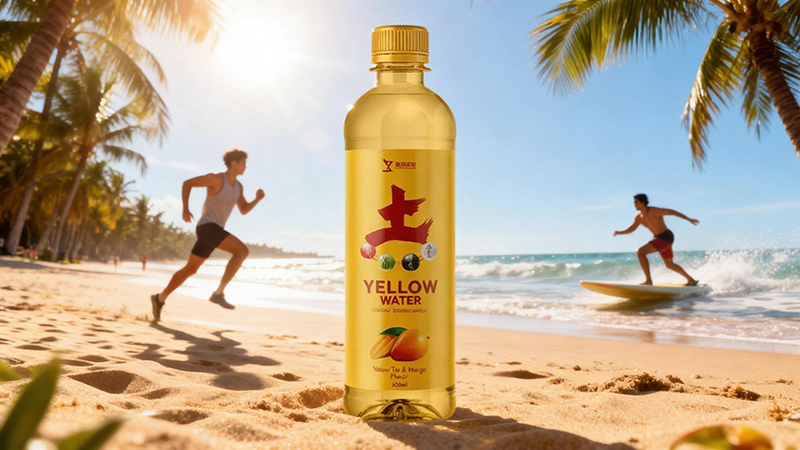 ZhenXi Yellow Tea Mango Taurine Energy Drink - Natural No-Crash Formula