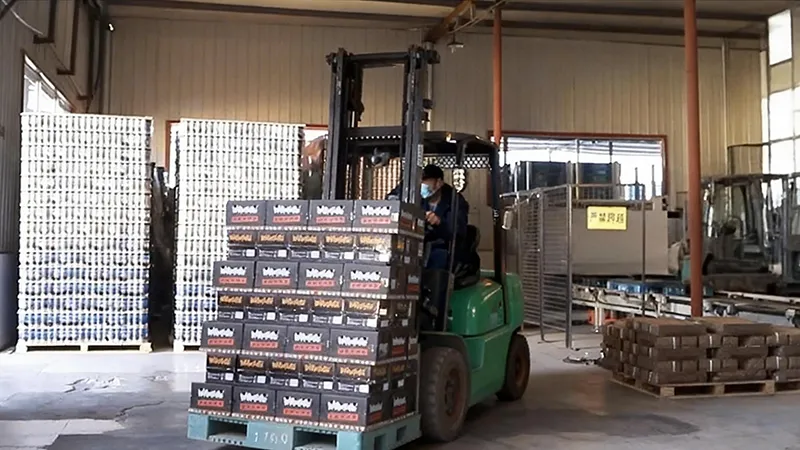 tieguanyin tea beer bulk export pallet loading