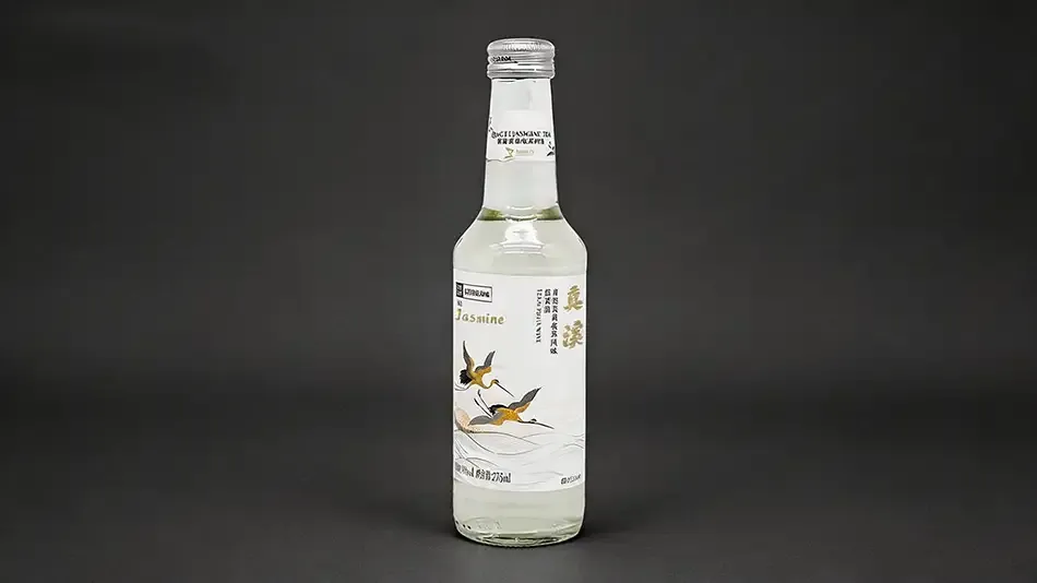 Green grape jasmine tea wine in 275ml glass bottle OEM manufacturer China