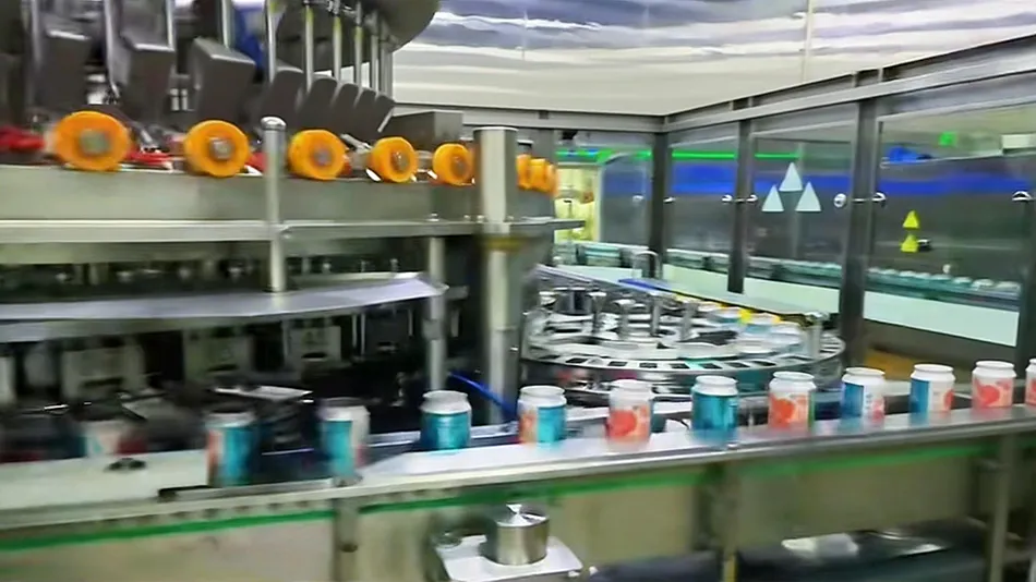 energy drink OEM manufacturer production line aluminum can filling factory