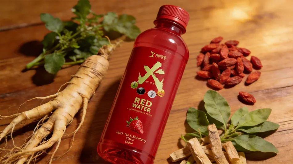 herbal energy drink with adaptogens ginseng goji berry ashwagandha