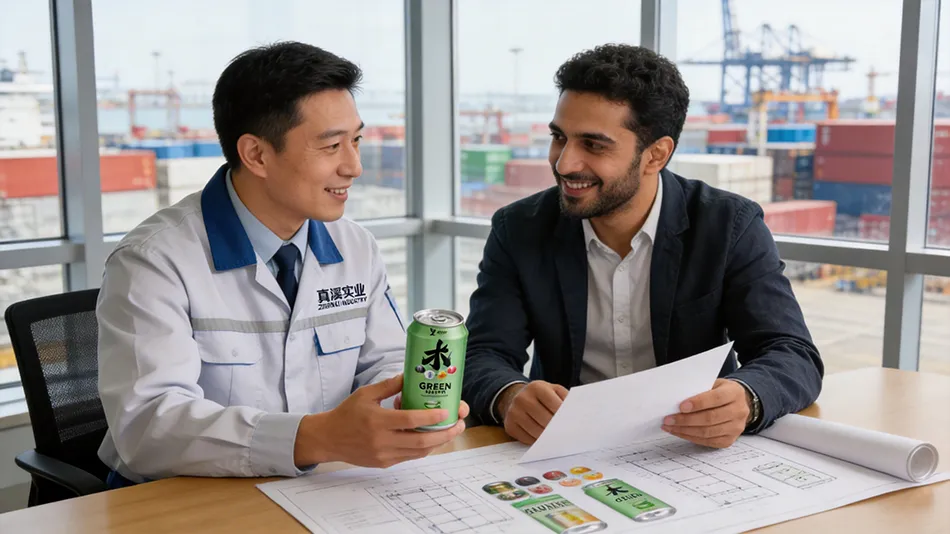 ZhenXi Industry beverage OEM expert consulting with an international client on private label functional drink formulation