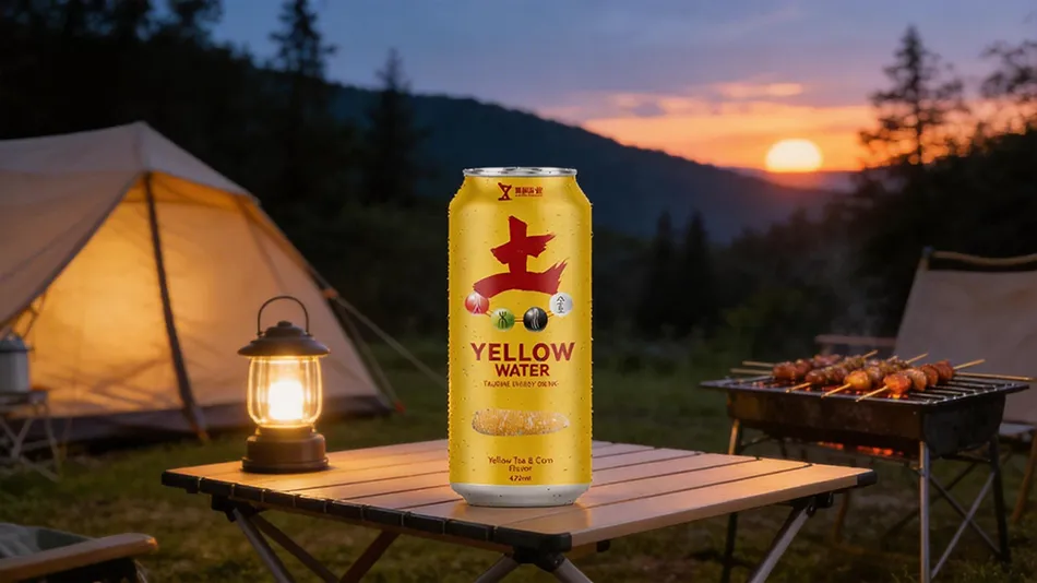 corn flavor energy drink concept beverage