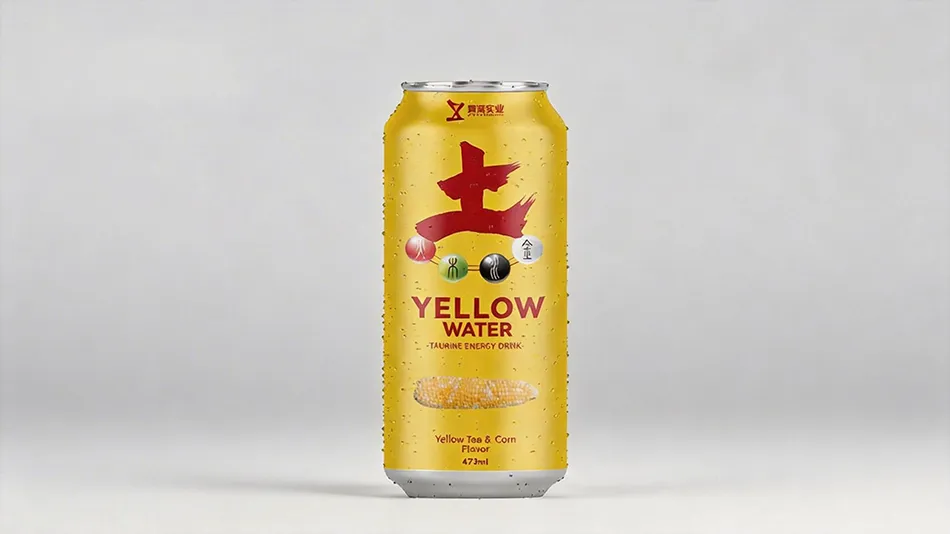 yellow tea herbal energy drink 473ml can