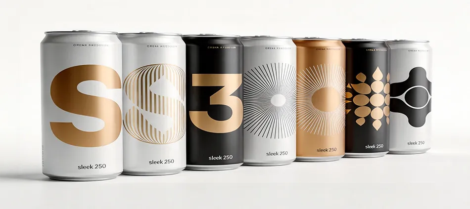 custom printed 250ml aluminum cans with logo