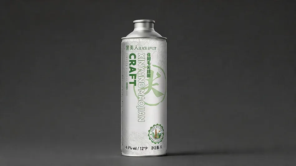 1000ml Xinyang Maojian tea beer aluminum can