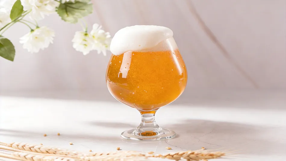 wheat beer foam texture close up craft beer head