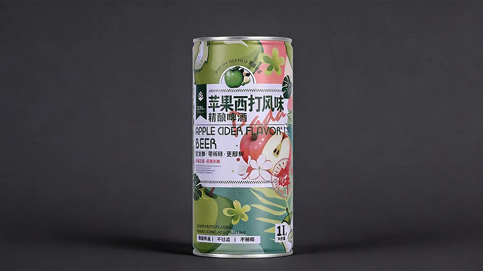 1L apple cider tin can alcoholic beverage
