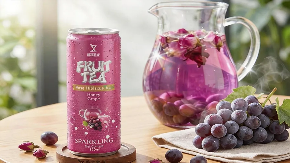 rose fruit tea floral beverage with botanical ingredients