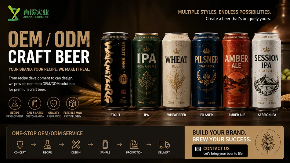 custom craft stout beer OEM private label aluminum cans