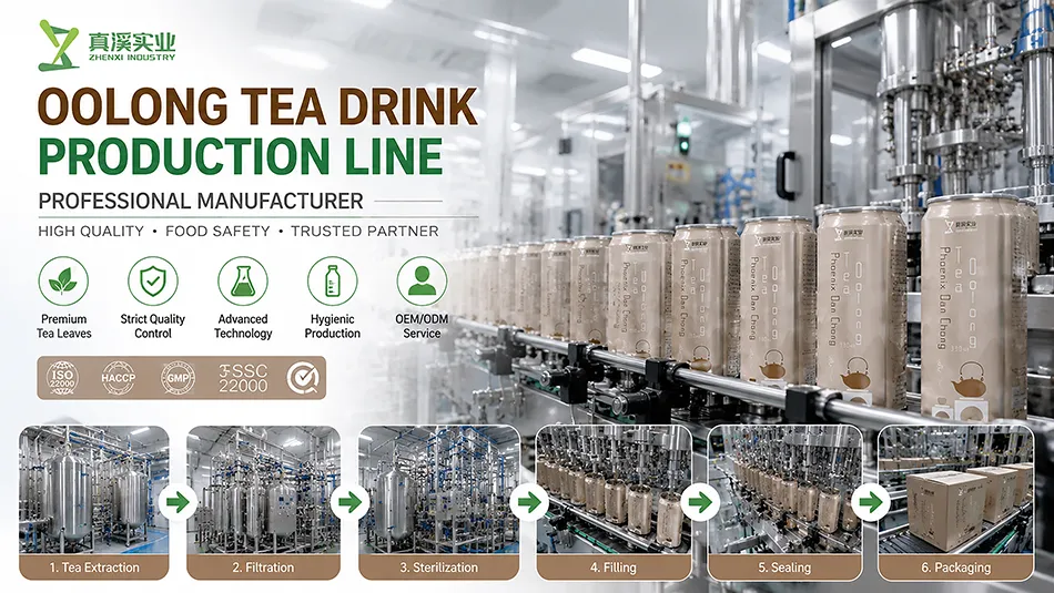 RTD oolong tea manufacturing production line in beverage factory China